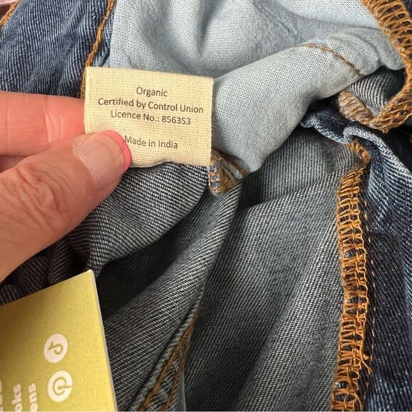 NWT Lucy & Yak Addison Jeans High Waisted Tapered Organic Cotton Jeans Size 24 - Picture 7 of 9